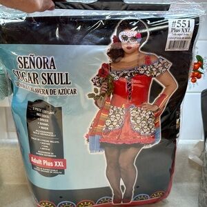 Plus size Senora Sugar Skull Costume